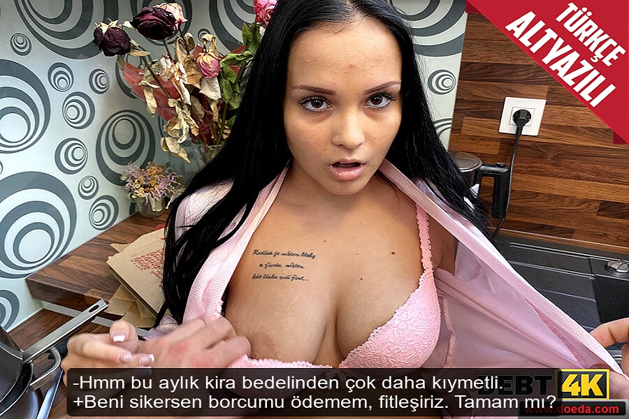 Aylık Kirasını Geciktiren Kadın Kiracısını Geciktirmeden Sikti  